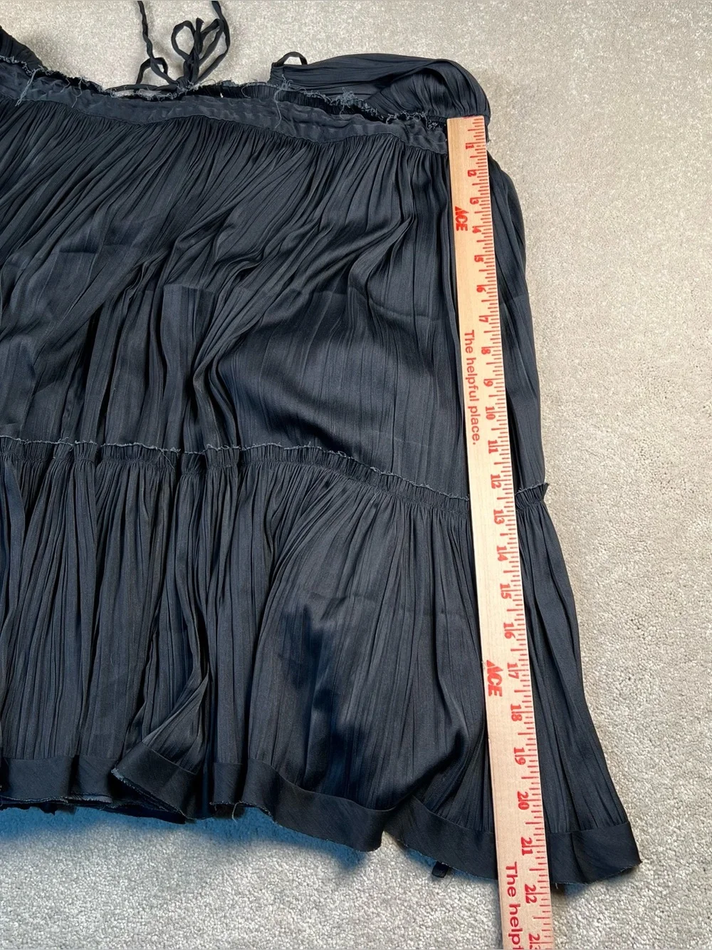 Free People Dress Black Halter 100 Degrees of Shine mini Raw Trim Women's XL